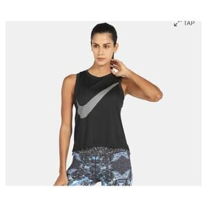 Nike Women's Dri-FIT City Core Tank Top Black Size Medium EUC